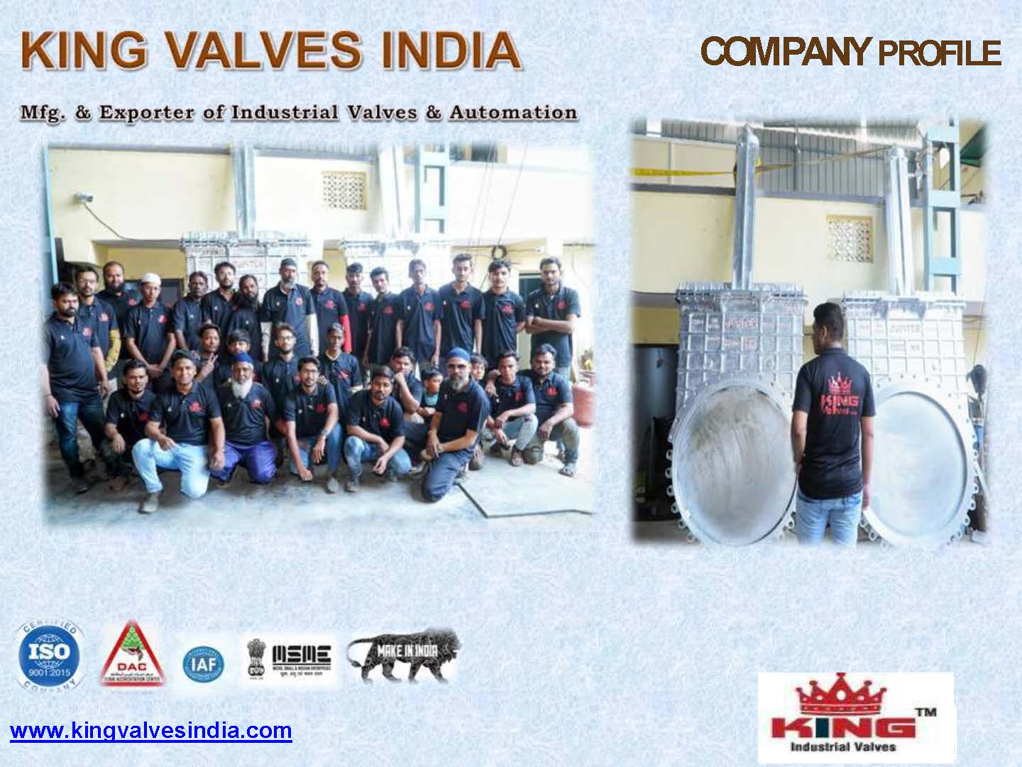 COMPANY PROFILE KING VALVES INDIA