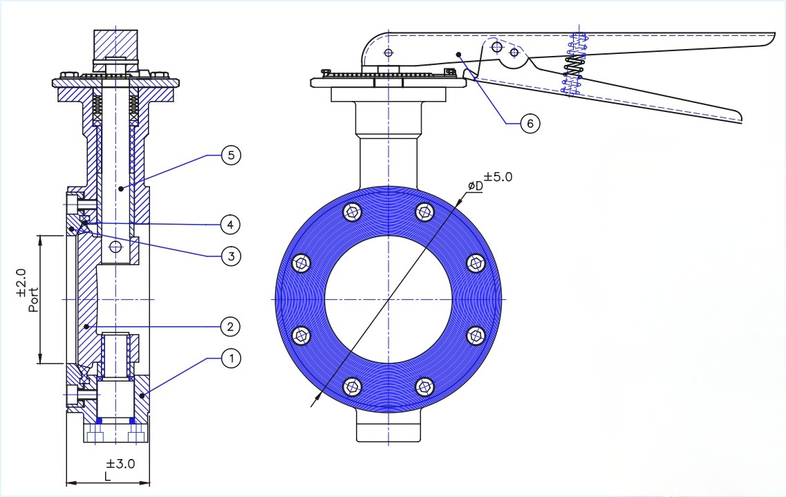 Spherical Disc Butterfly Valve